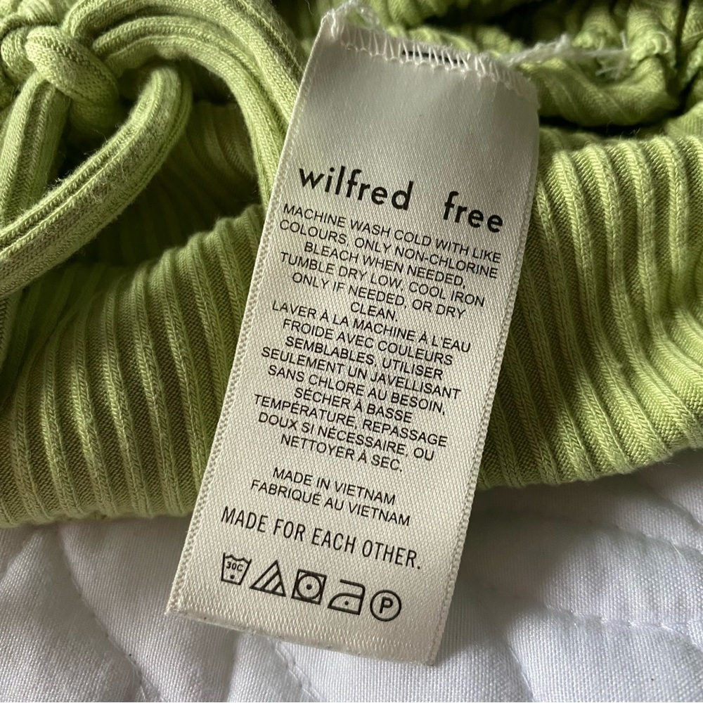 ARITZIA WILFRED One-Shoulder Green Top - Picture 4 of 7